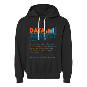 Data Analyst Definition Statistics Data Analytics Garment-Dyed Fleece Hoodie