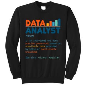 Data Analyst Definition Statistics Data Analytics Sweatshirt