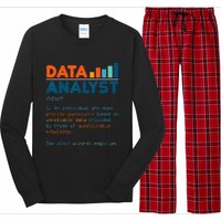 Data Analyst Definition Statistics Data Analytics Long Sleeve Pajama Set