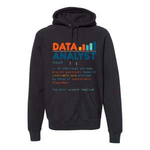 Data Analyst Definition Statistics Data Analytics Premium Hoodie