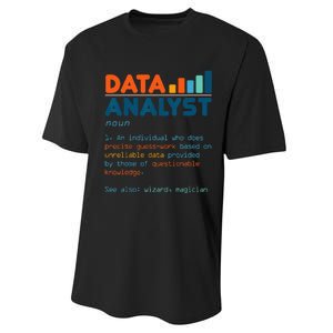 Data Analyst Definition Statistics Data Analytics Performance Sprint T-Shirt