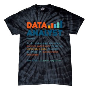 Data Analyst Definition Statistics Data Analytics Tie-Dye T-Shirt