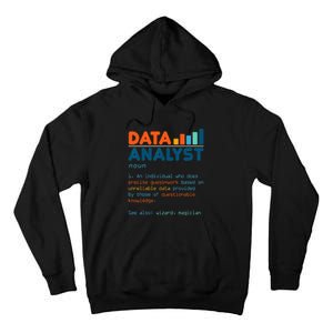 Data Analyst Definition Statistics Data Analytics Tall Hoodie