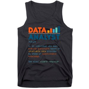 Data Analyst Definition Statistics Data Analytics Tank Top