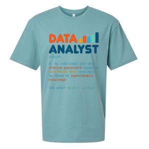 Data Analyst Definition Statistics Data Analytics Sueded Cloud Jersey T-Shirt