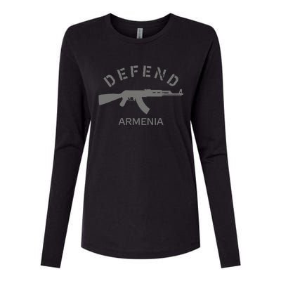 Defend Armenia Womens Cotton Relaxed Long Sleeve T-Shirt