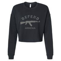 Defend Armenia Cropped Pullover Crew