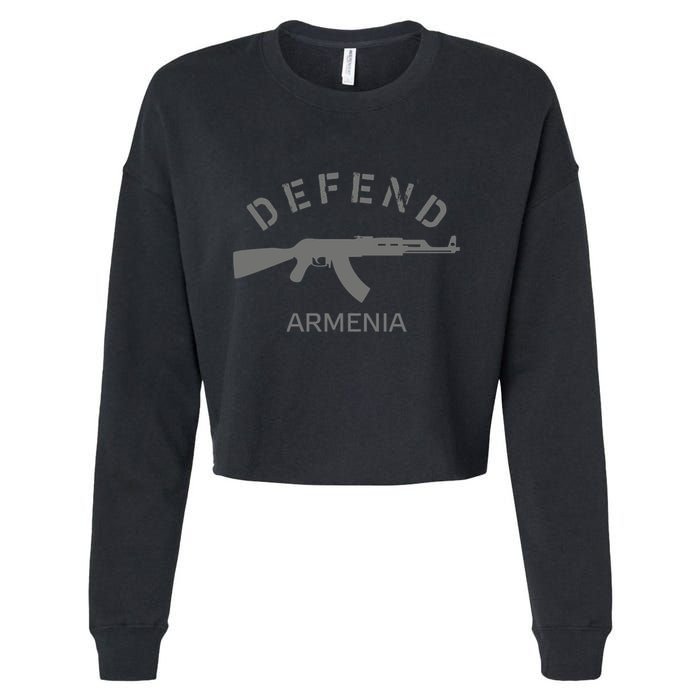 Defend Armenia Cropped Pullover Crew