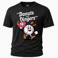 Donuts And Dingers Baseball Fan Humor Donut  Performance Shirt