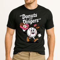 Donuts And Dingers Baseball Fan Humor Donut  Performance Shirt