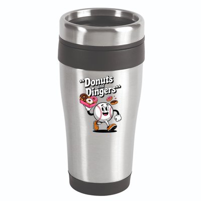 Donuts And Dingers Baseball Fan Humor Donut  16oz Travel Tumbler