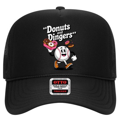 Donuts And Dingers Baseball Fan Humor Donut  Trucker Hat