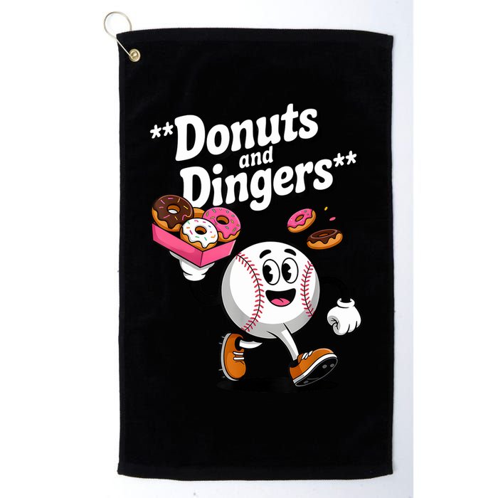 Donuts And Dingers Baseball Fan Humor Donut  Golf Towel