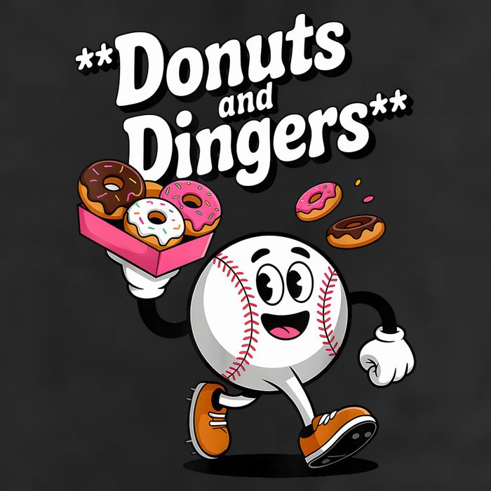 Donuts And Dingers Baseball Fan Humor Donut  Golf Towel