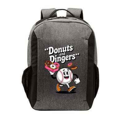 Donuts And Dingers Baseball Fan Humor Donut  Vector Backpack