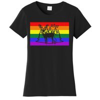 Deer And Duck Hunting Queer Lgbtq Rainbow G.A.Y Pride Flag Women's T-Shirt