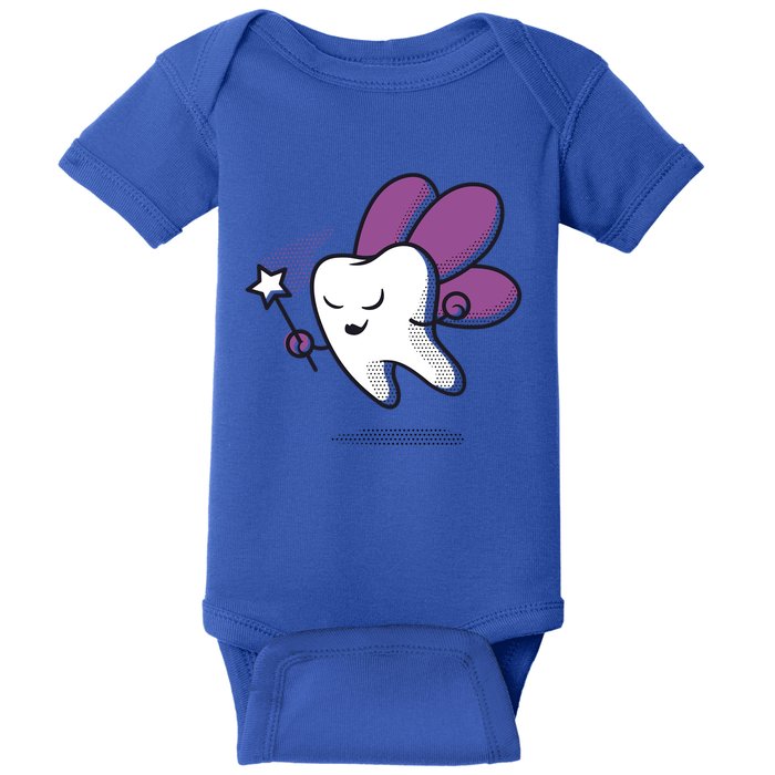 Dental Assistant Dentist Brace Teeth Tooth Fairy Angel Gift Baby Bodysuit