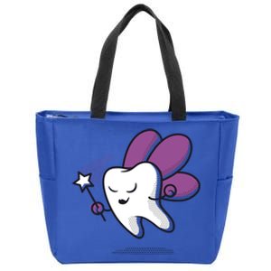 Dental Assistant Dentist Brace Teeth Tooth Fairy Angel Gift Zip Tote Bag