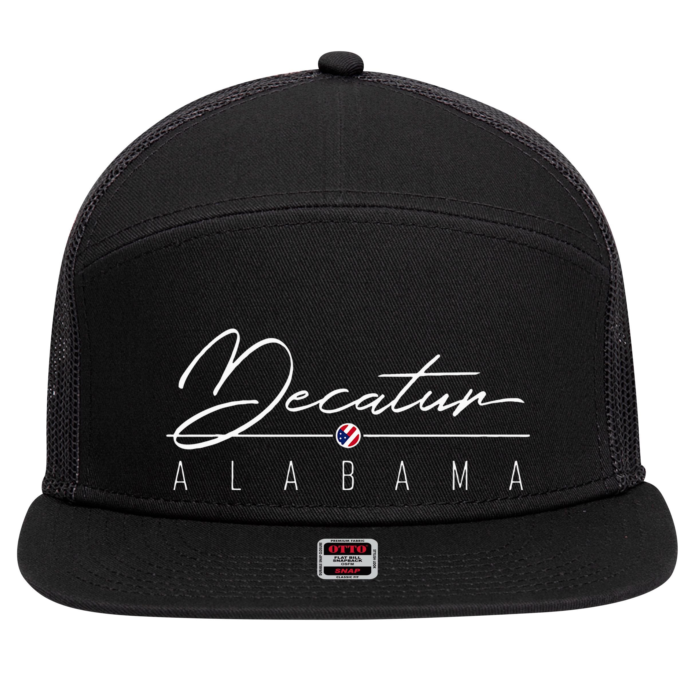 Decatur Al 7 Panel Mesh Trucker Snapback Hat