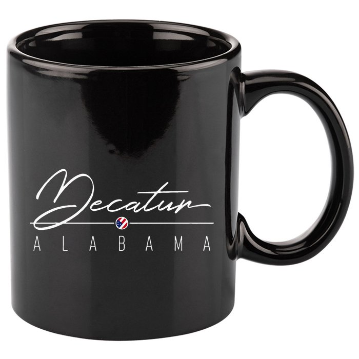 Decatur Al 11oz C Handle Ceramic Mug