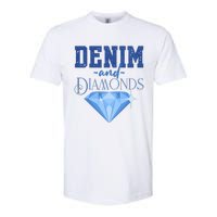 Denim And Diamonds Fashionable Trendy Jeans Softstyle CVC T-Shirt