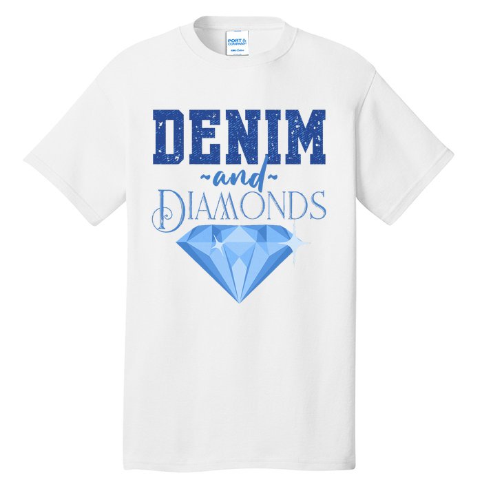 Denim And Diamonds Fashionable Trendy Jeans Tall T-Shirt