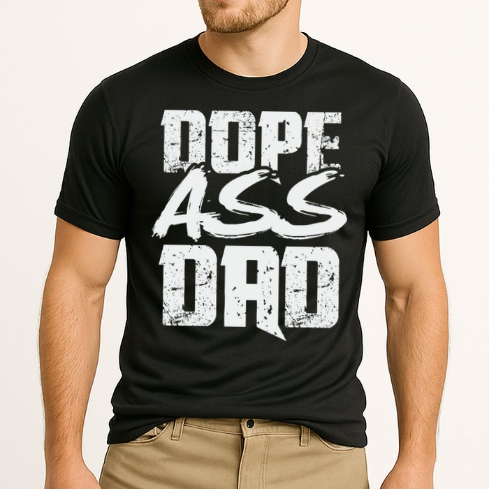 Dope Ass Dad Funny Father S Day Cooling Performance Crew T-Shirt