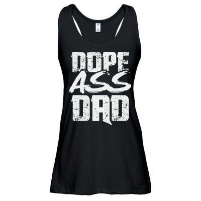 Dope Ass Dad Funny Father S Day Ladies Essential Flowy Tank