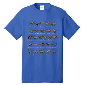 Dinosaur Alphabet Dino Pre Historic Animal Dinosaur Lover Gift Tall T-Shirt