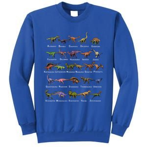 Dinosaur Alphabet Dino Pre Historic Animal Dinosaur Lover Gift Tall Sweatshirt