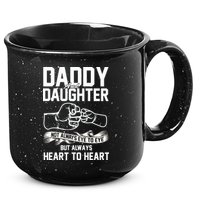 Daddy And Daughter Not Always Eye To Eye But Always Heart To Heart 15oz Campfire Ceramic Mug