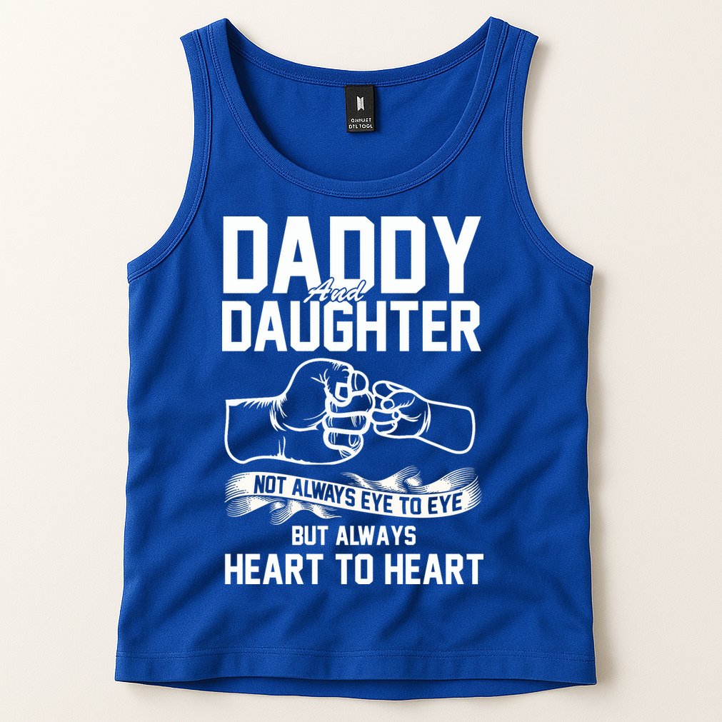Daddy And Daughter Not Always Eye To Eye But Always Heart To Heart Tank Top
