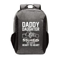 Daddy And Daughter Not Always Eye To Eye But Always Heart To Heart Vector Backpack
