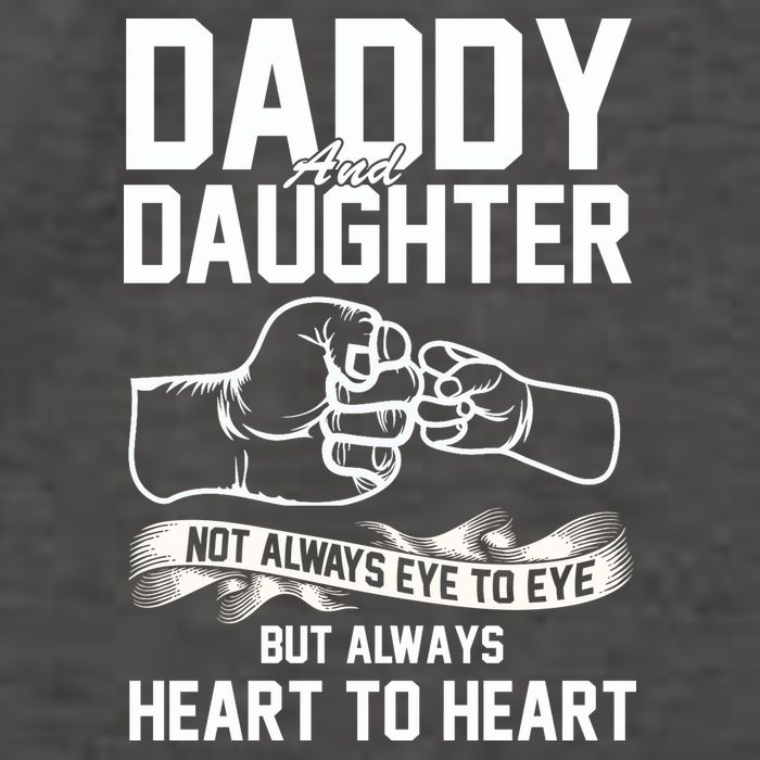 Daddy And Daughter Not Always Eye To Eye But Always Heart To Heart Vector Backpack