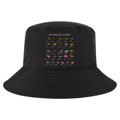 Dinosaur Alphabet Dino ABC For Kids Men Women Dinosaur Cool Comfort Performance Bucket Hat