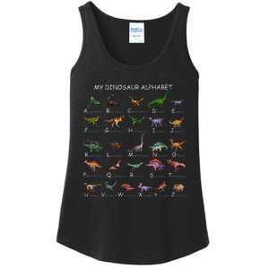 Dinosaur Alphabet Dino ABC For Kids Men Women Dinosaur Ladies Essential Tank