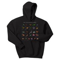 Dinosaur Alphabet Dino ABC For Kids Men Women Dinosaur Kids Hoodie