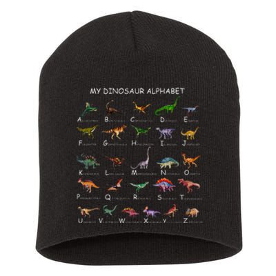 Dinosaur Alphabet Dino ABC For Kids Men Women Dinosaur Short Acrylic Beanie