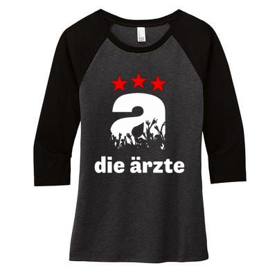 Die ÄRzte Women's Tri-Blend 3/4-Sleeve Raglan Shirt