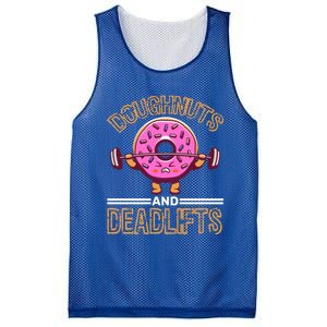 Doughnut And Deadlifts Barbell Donuts Dough Snack Doughnut Gift Mesh Reversible Basketball Jersey Tank