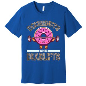 Doughnut And Deadlifts Barbell Donuts Dough Snack Doughnut Gift Premium T-Shirt