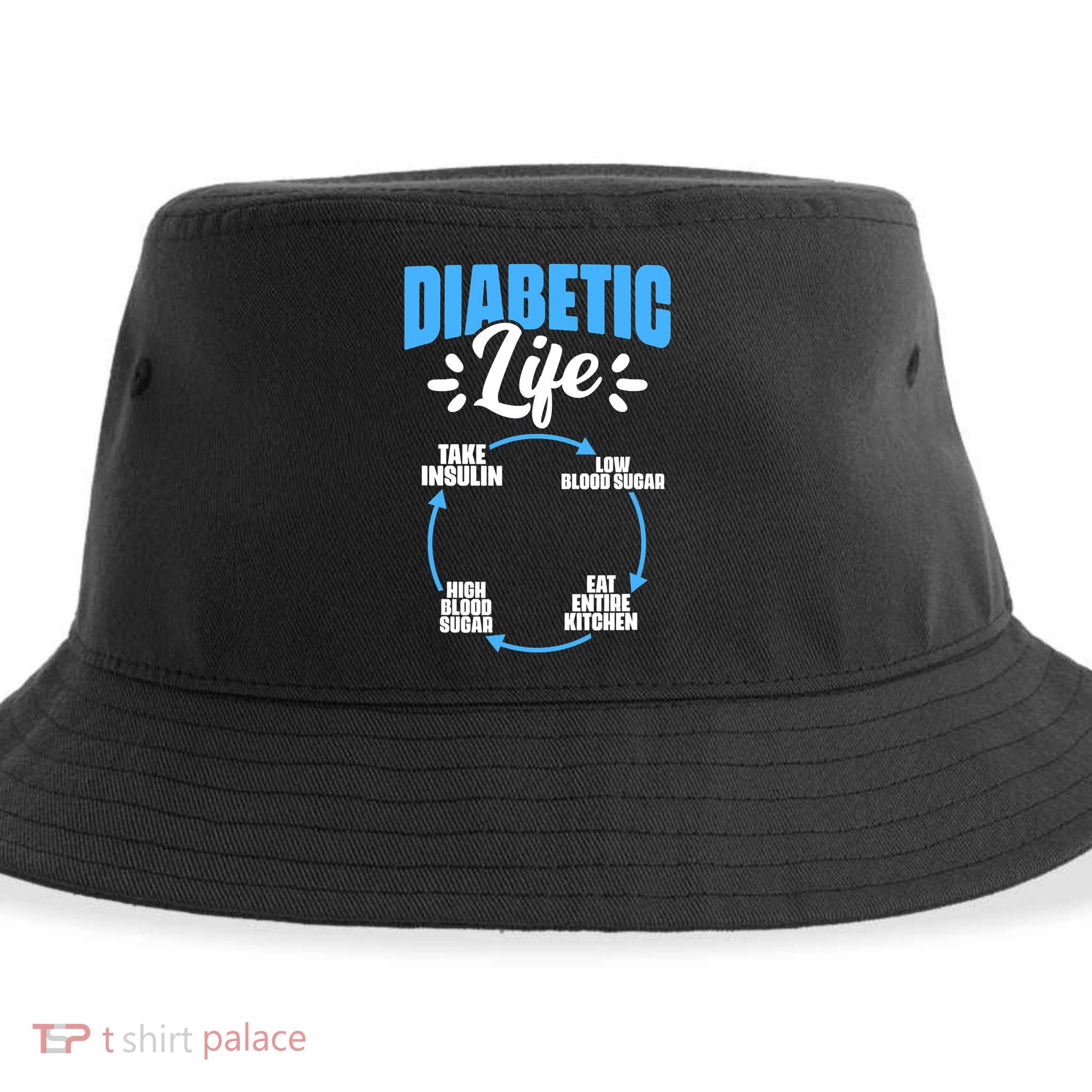 Diabetes Awareness Diabetic Life Diabetes Warrior Sustainable Bucket Hat