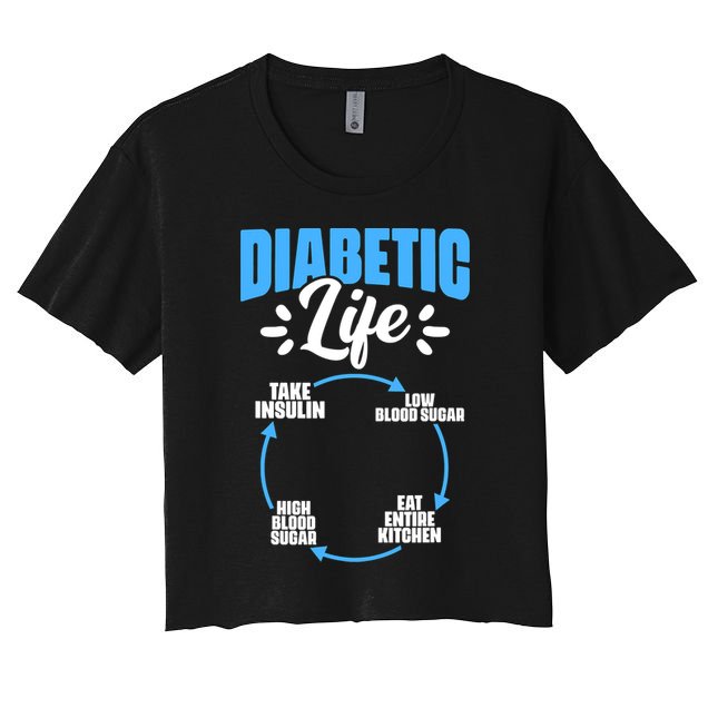 Diabetes Awareness Diabetic Life Diabetes Warrior Crop Top