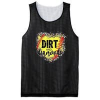 Dirt And Diamonds Funny Baseball Lover Leopard Softball Mesh Reversible Basketball Jersey Tank