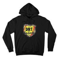 Dirt And Diamonds Funny Baseball Lover Leopard Softball Tall Hoodie