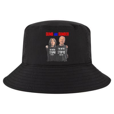 Dumb And Dumber Haris And Biden Vote For Trump 2024 Cool Comfort Performance Bucket Hat