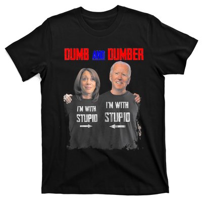 Dumb And Dumber Haris And Biden Vote For Trump 2024 T-Shirt