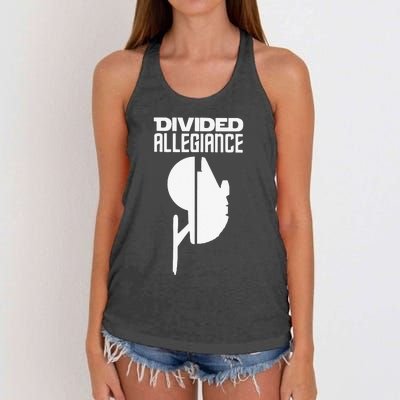 Divided Allegiance Women's Knotted Racerback Tank