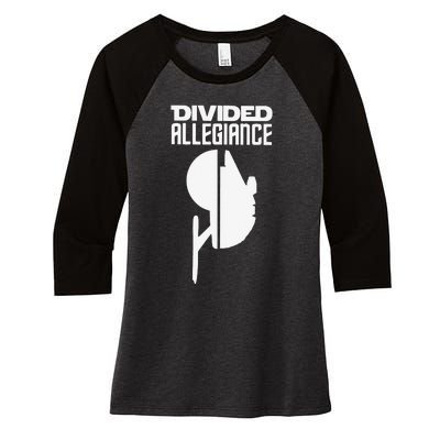 Divided Allegiance Women's Tri-Blend 3/4-Sleeve Raglan Shirt