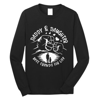 Dad And Daughter Best Friends Fathers Day Matching Dad Long Sleeve Shirt